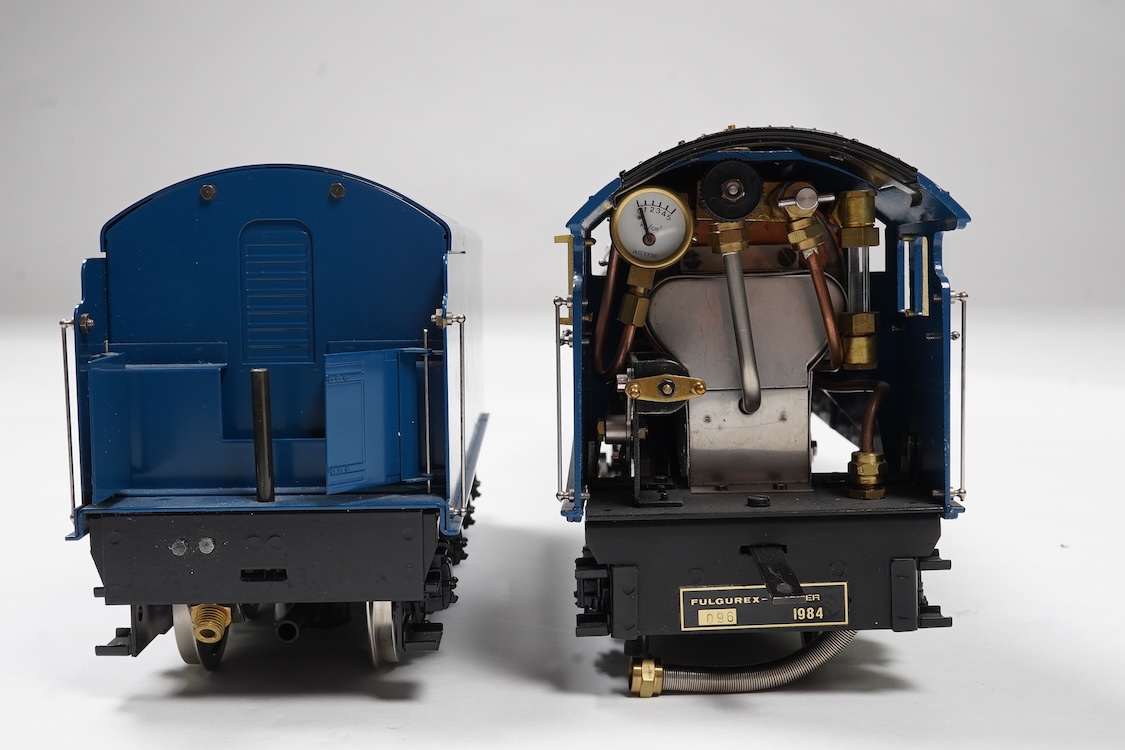 A Gauge One Aster Hobbies live steam LNER Class A4, 4-6-2 tender locomotive, Mallard 4468, the factory ‘Built Up’ version, spirit fired working three cylinder motion, with assembly instructions, operating instructions, a